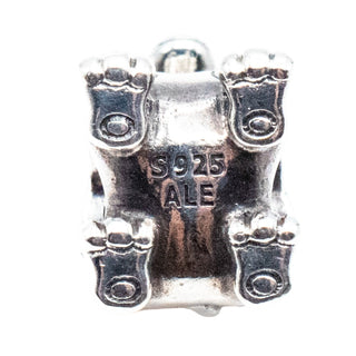 Pandora Extremely Rare Winniper Animal "Pandora Staff" Charm Sterling Silver Retired