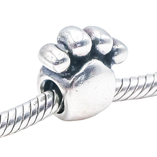 Chamilia Paw Print Sterling Silver Charm Bead Dog Cat Pet Lover Animal GB-23