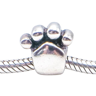 Chamilia Paw Print Sterling Silver Charm Bead Dog Cat Pet Lover Animal GB-23