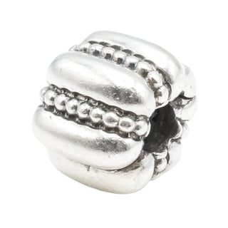 Pandora Crazy Clip Dots & Ridges Sterling Silver Charm Retired