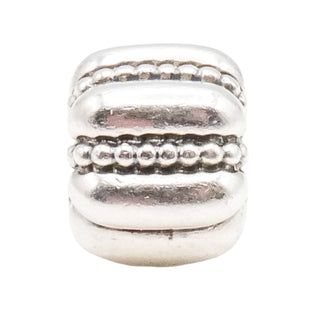 Pandora Crazy Clip Dots & Ridges Sterling Silver Charm Retired