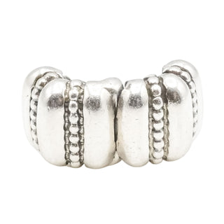 Pandora Crazy Clip Dots & Ridges Sterling Silver Charm Retired