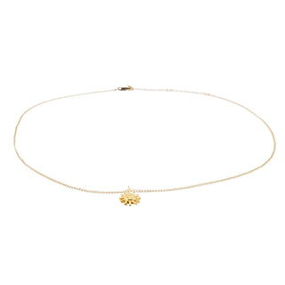 14K Gold Filled Sun Necklace 18 Inches Adjustable Length