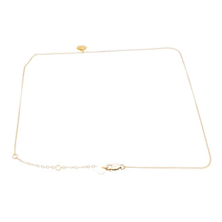 14K Gold Filled Sun Necklace 18 Inches Adjustable Length