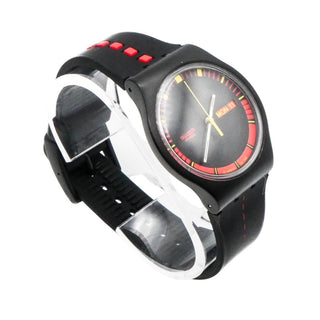 Swatch Jelly In Jelly Black On Fire Watch SUJB704