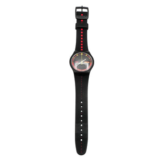 Swatch Jelly In Jelly Black On Fire Watch SUJB704