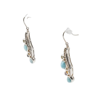 MarahLago Amara Larimar Multi Gemstone Earrings Peridot Citrine Amethyst