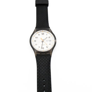 Swatch Black And Silver Jelly In Jelly Completion Watch SUJM700