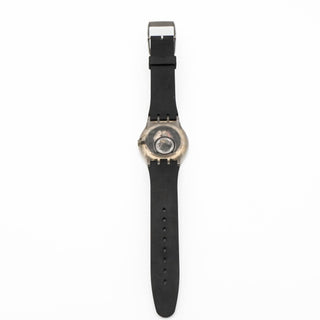 Swatch Black And Silver Jelly In Jelly Completion Watch SUJM700