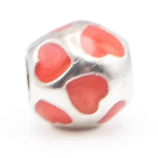 Pandora Love You Red Enamel Sterling Silver Charm - 790543EN17 Retired