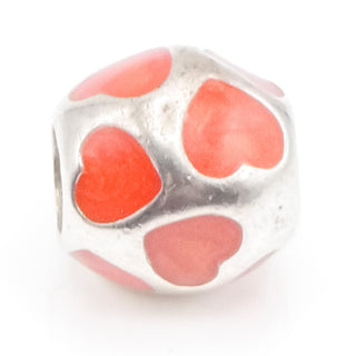 Pandora Love You Red Enamel Sterling Silver Charm - 790543EN17 Retired