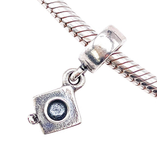 Pandora Graduation Hat Sterling Silver Dangle Charm