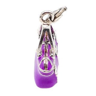Thomas Sabo Purple Handbag Sterling Silver Charm Pendant With Purple Enamel
