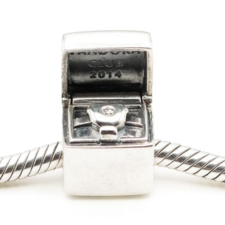 Pandora 2014 Pandora Club Limited Edition Sterling Silver Charm With Diamond