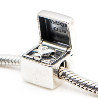 Pandora 2014 Pandora Club Limited Edition Sterling Silver Charm With Diamond