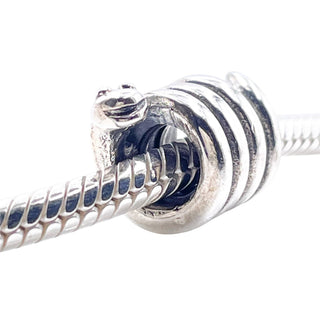 Pandora Retired Coiled Snake Sterling Silver Chinese Zodiac Charm