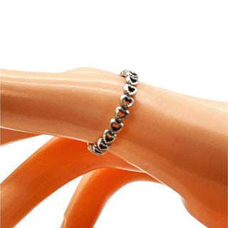 Pandora Band of Hearts Ring Sterling Silver Stackable Size 9 Retired