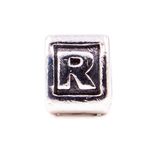 Pandora Retired Letter R Sterling Silver Alphabet Initial Charm Bead