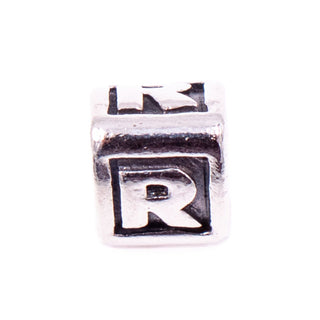 Pandora Retired Letter R Sterling Silver Alphabet Initial Charm Bead