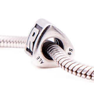 Pandora Retired Letter R Sterling Silver Alphabet Initial Charm Bead