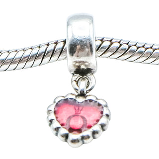 Pandora Fuchsia Pandora Forever Sterling Silver Dangle Charm