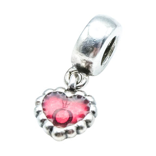 Pandora Fuchsia Pandora Forever Sterling Silver Dangle Charm