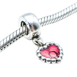Pandora Fuchsia Pandora Forever Sterling Silver Dangle Charm