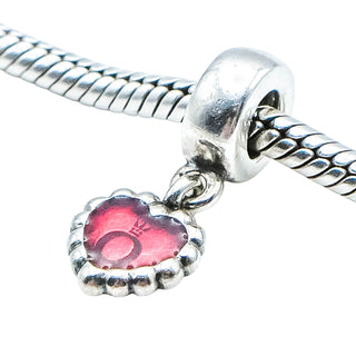Pandora Fuchsia Pandora Forever Sterling Silver Dangle Charm
