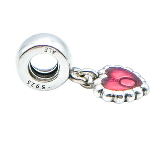 Pandora Fuchsia Pandora Forever Sterling Silver Dangle Charm