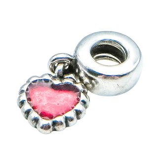 Pandora Fuchsia Pandora Forever Sterling Silver Dangle Charm
