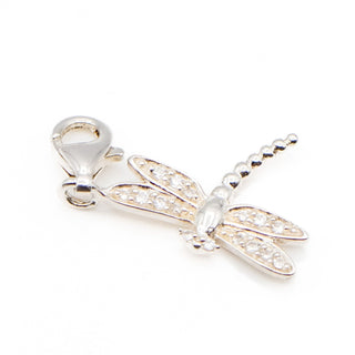 Thomas Sabo Dragonfly Sterling Silver Charm Pendant With Clear Cubic Zirconia