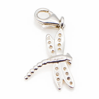 Thomas Sabo Dragonfly Sterling Silver Charm Pendant With Clear Cubic Zirconia