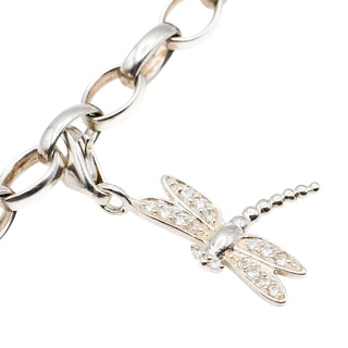 Thomas Sabo Dragonfly Sterling Silver Charm Pendant With Clear Cubic Zirconia