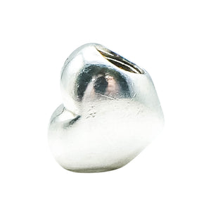 Pandora Retired Large Smooth Heart Sterling Silver Love Charm Bead