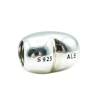 Pandora Retired Large Smooth Heart Sterling Silver Love Charm Bead