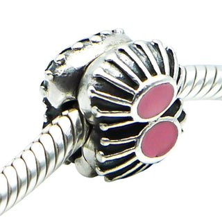 Pandora Pink Enamel One Of A Kind Sterling Silver Clip Charm