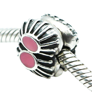 Pandora Pink Enamel One Of A Kind Sterling Silver Clip Charm