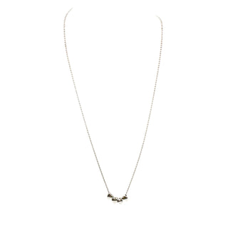 Vintage 24-Inch Sterling Silver Necklace With Four Hearts