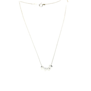 Vintage 24-Inch Sterling Silver Necklace With Four Hearts