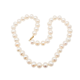 White South Sea Pearls 10-11mm Very High Luster 14K Gold Clasp 18 Inches Long