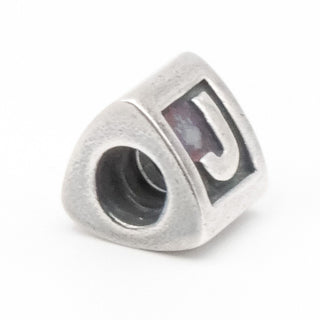 Pandora Letter J Charm Sterling Silver Alphabet Bead 925 ALE Retired