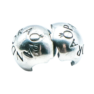 Pandora Loving Pandora Sterling Silver Logo Clip Charm