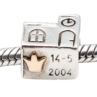 Pandora Rare Royal Church Charm 14K Gold Crown Retired