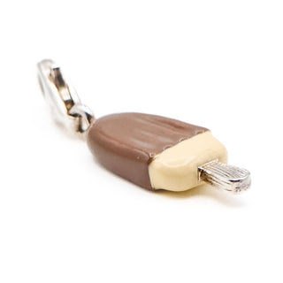 Thomas Sabo Ice Cream Sterling Silver Charm Pendant With Brown & Cream Enamel