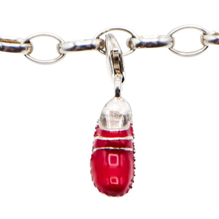 Thomas Sabo Charm Club Red Clog Shoe Sterling Silver Charm Pendant