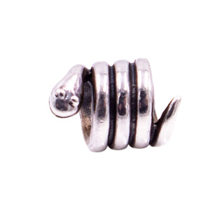 Pandora Retired Coiled Snake Sterling Silver Chinese Zodiac Charm