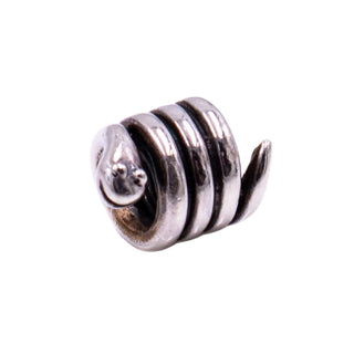 Pandora Retired Coiled Snake Sterling Silver Chinese Zodiac Charm