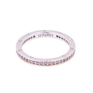Thomas Sabo Sterling Silver Clear CZ Pavé Eternity Band Ring Size 6.75