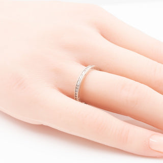 Thomas Sabo Sterling Silver Clear CZ Pavé Eternity Band Ring Size 6.75