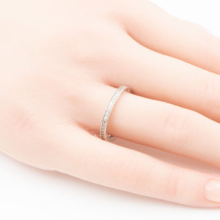 Thomas Sabo Sterling Silver Clear CZ Pavé Eternity Band Ring Size 6.75